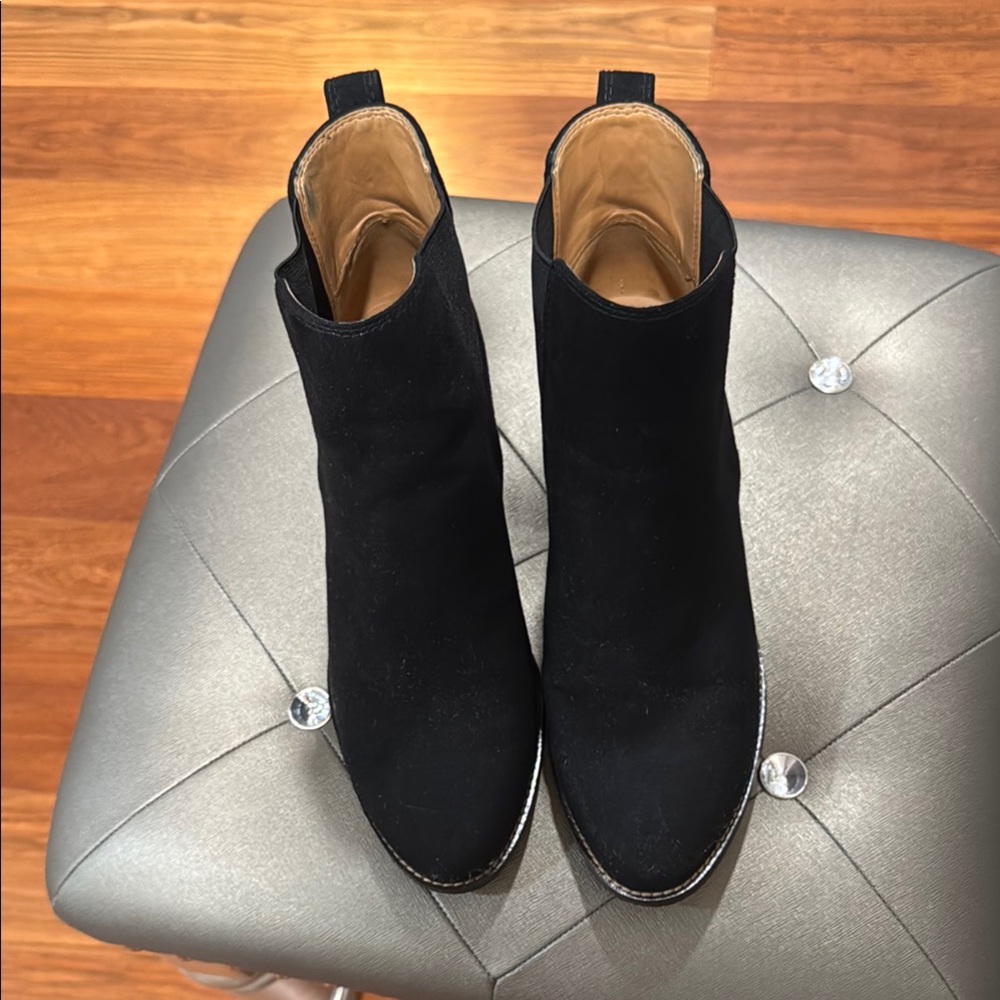 J. Crew Black Ankle Booties